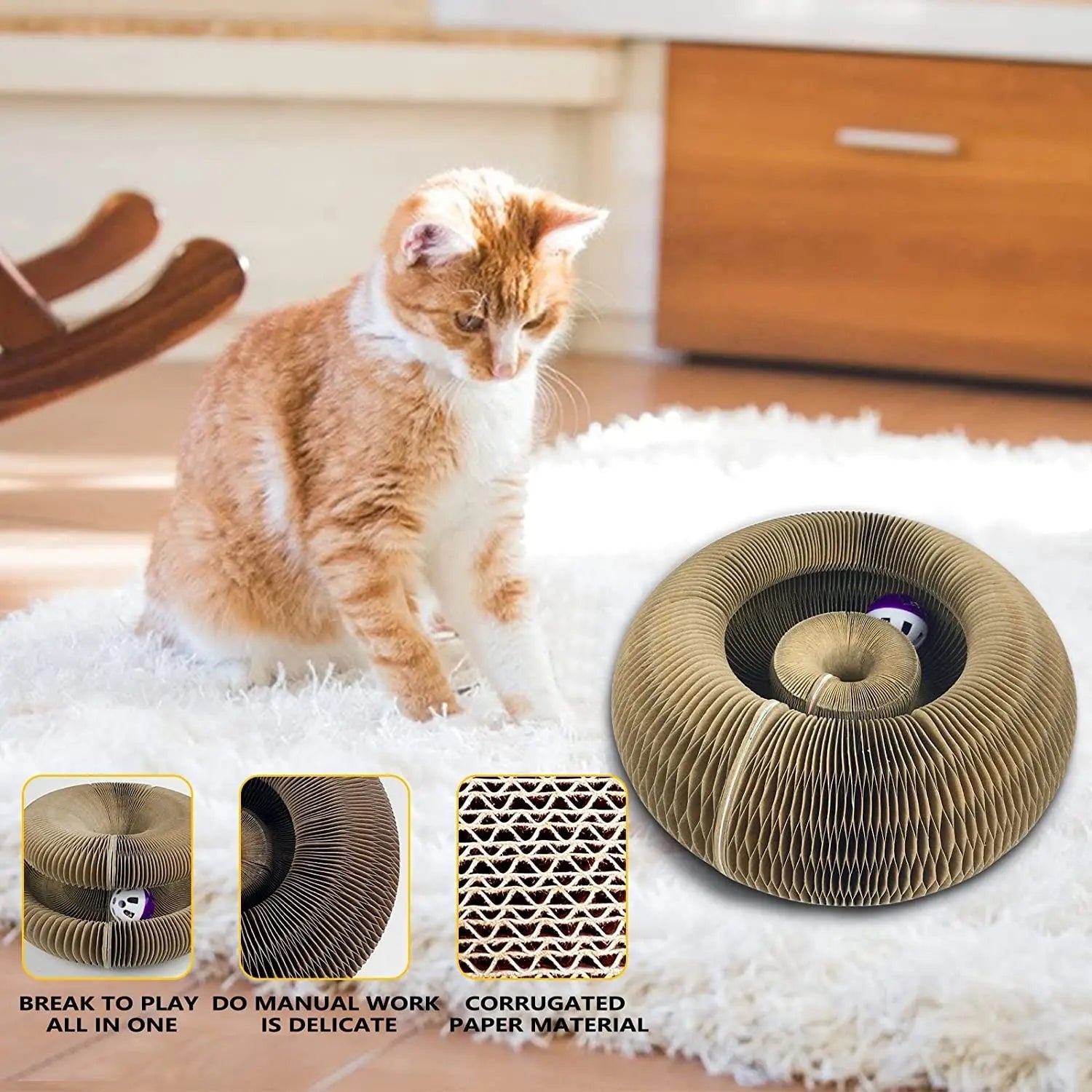 Interactive Foldable Cat Tunnel Toy™