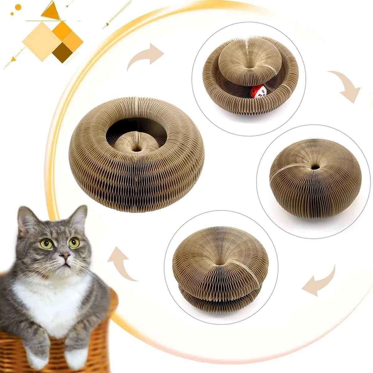 Interactive Foldable Cat Tunnel Toy™