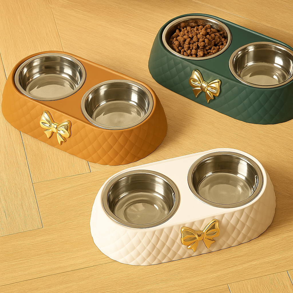Luxury Double Bowl Pet Feeder™