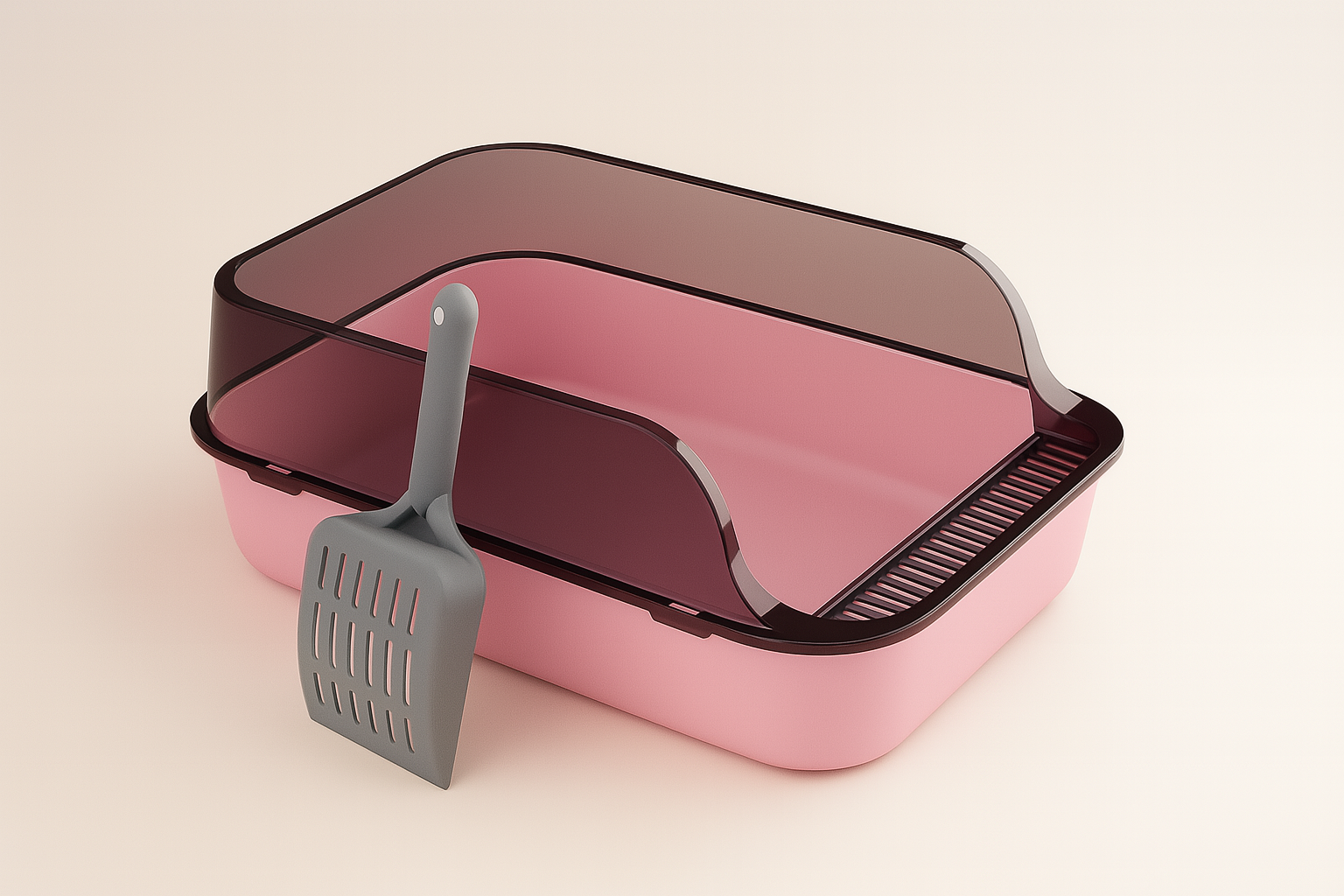 CleanEdge™ Covered Cat Litter Box with Scoop