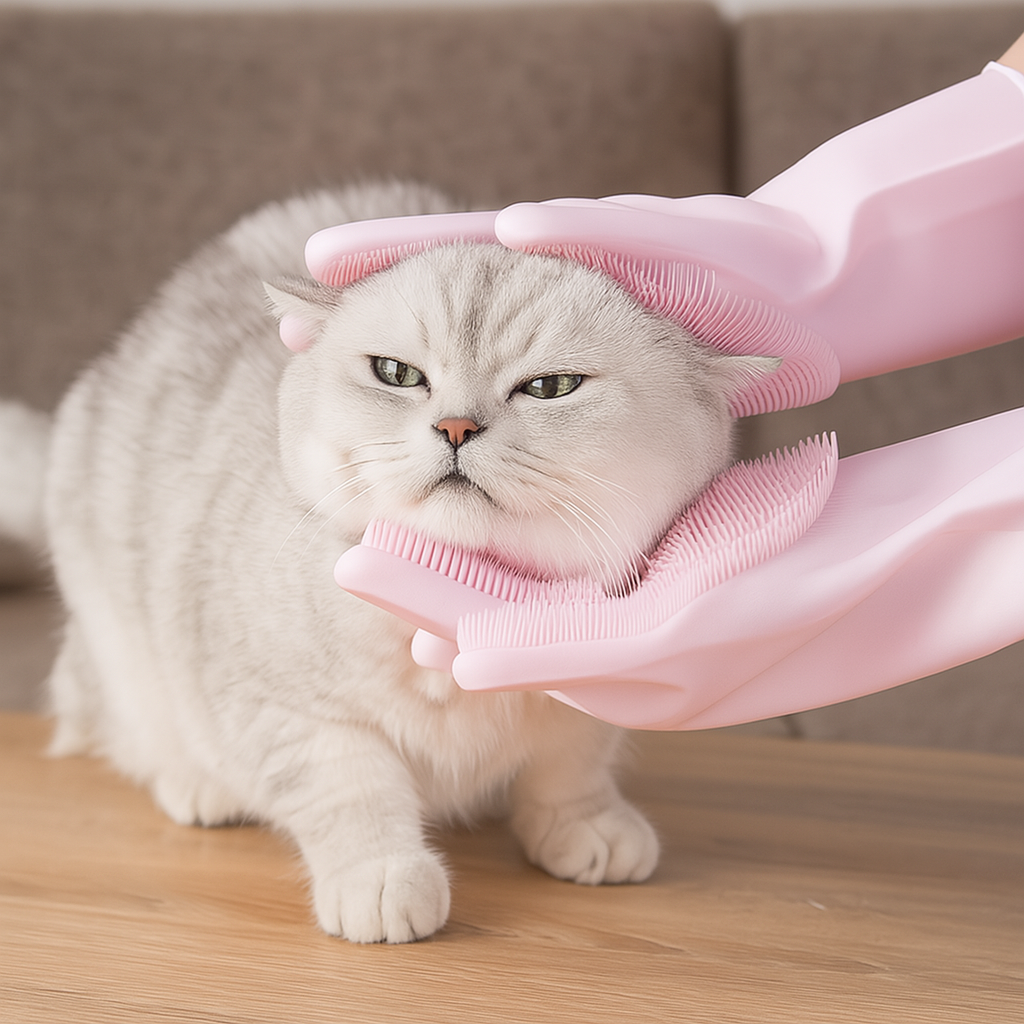 Pet Grooming & Bathing Silicone Gloves™