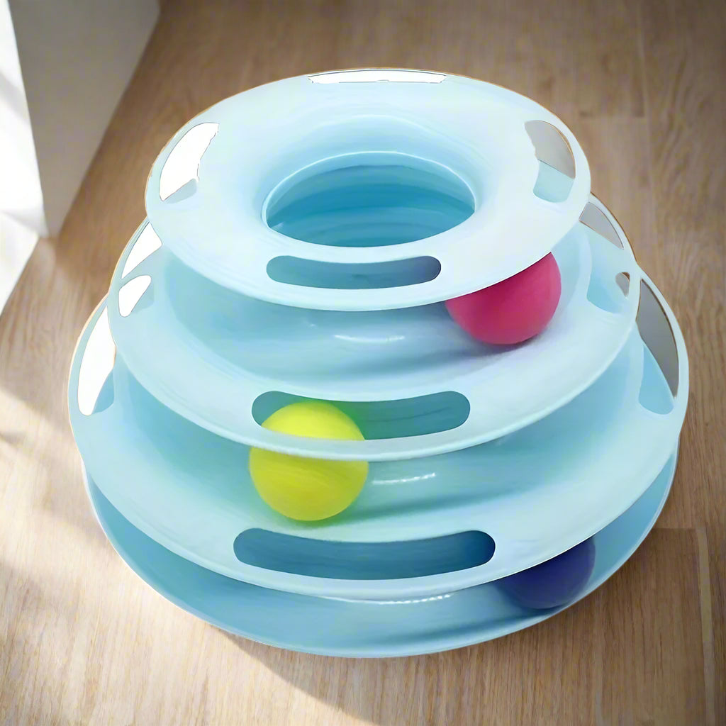 WhirlPlay™ 3-Tier Cat Ball Tower Toy
