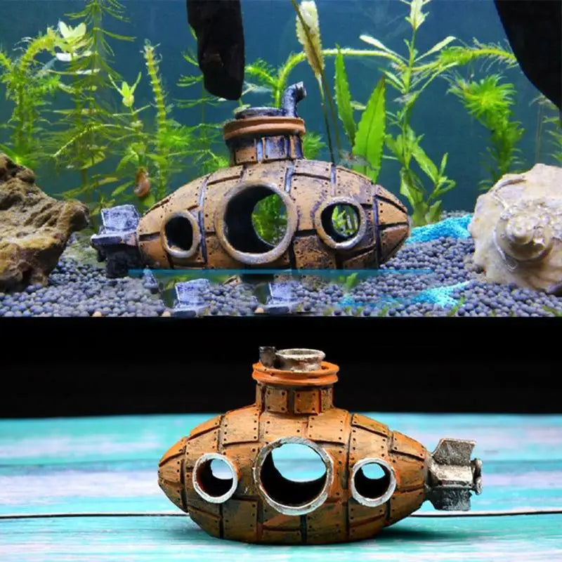 Vintage Submarine Aquarium Ornament™