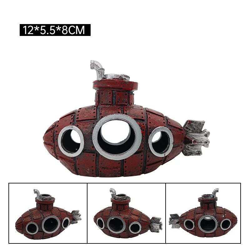 Vintage Submarine Aquarium Ornament™