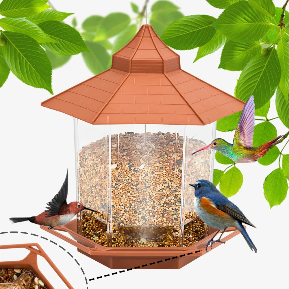 Automatic HexaView™ Garden Bird Feeder