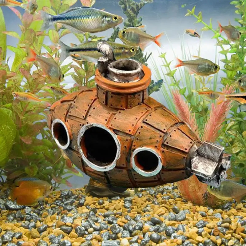 Vintage Submarine Aquarium Ornament™