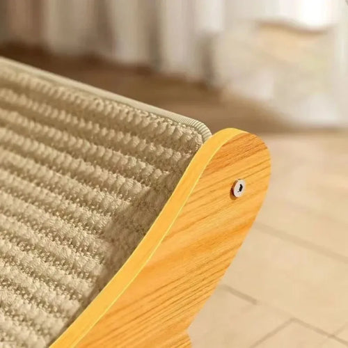2-in-1 Wooden Cat Bed & Scratcher Hammock™