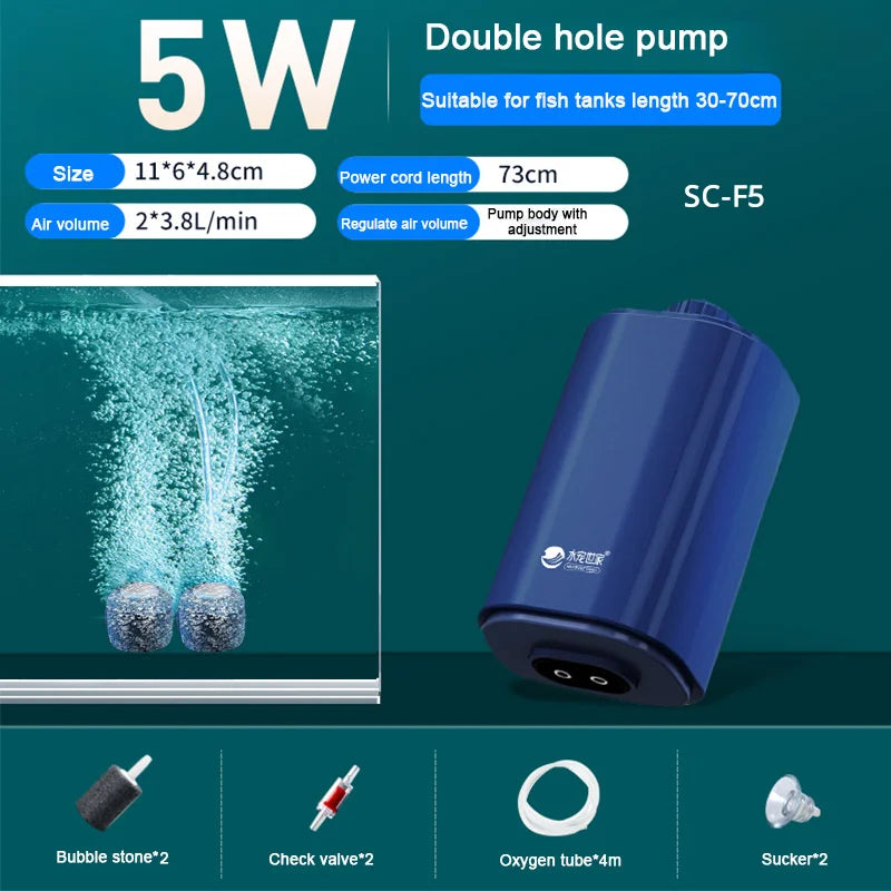 AquaBreathe™ – Silent Aquarium Air Pump