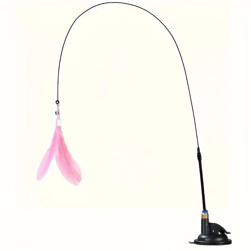 PawPlay™ Wall-Mount Cat Feather Teaser