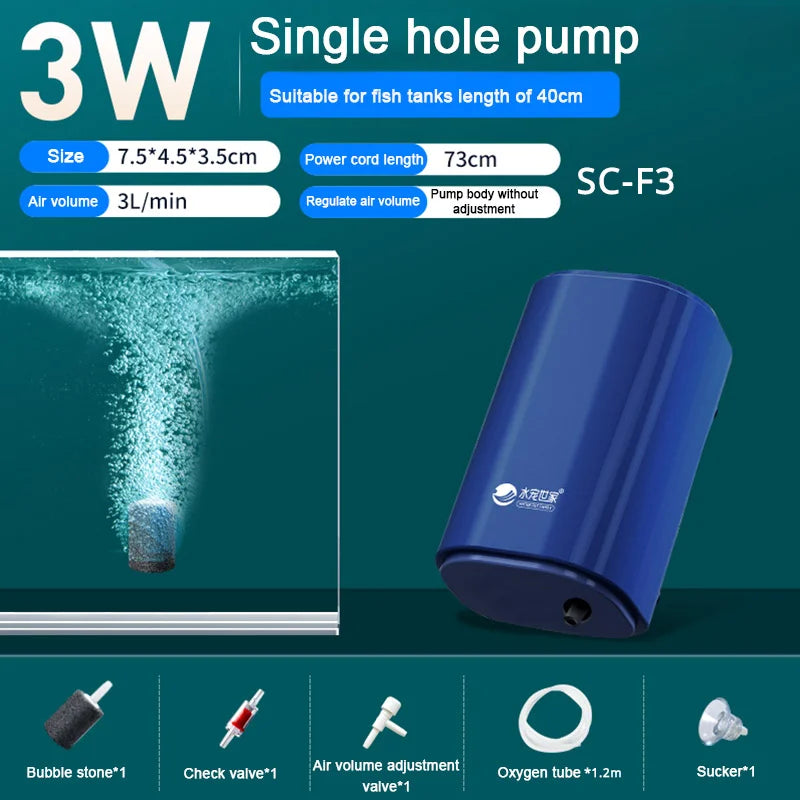 AquaBreathe™ – Silent Aquarium Air Pump