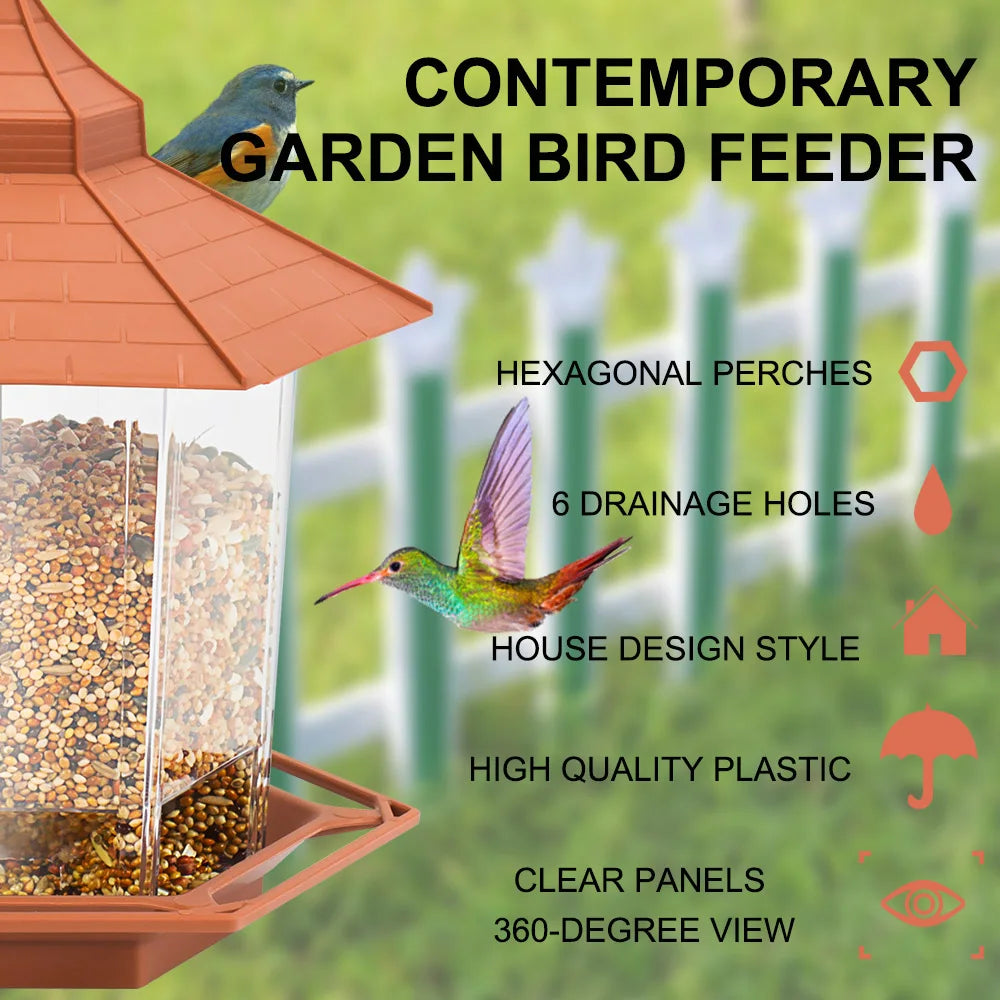 Automatic HexaView™ Garden Bird Feeder