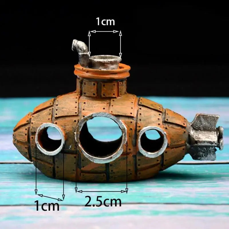 Vintage Submarine Aquarium Ornament™