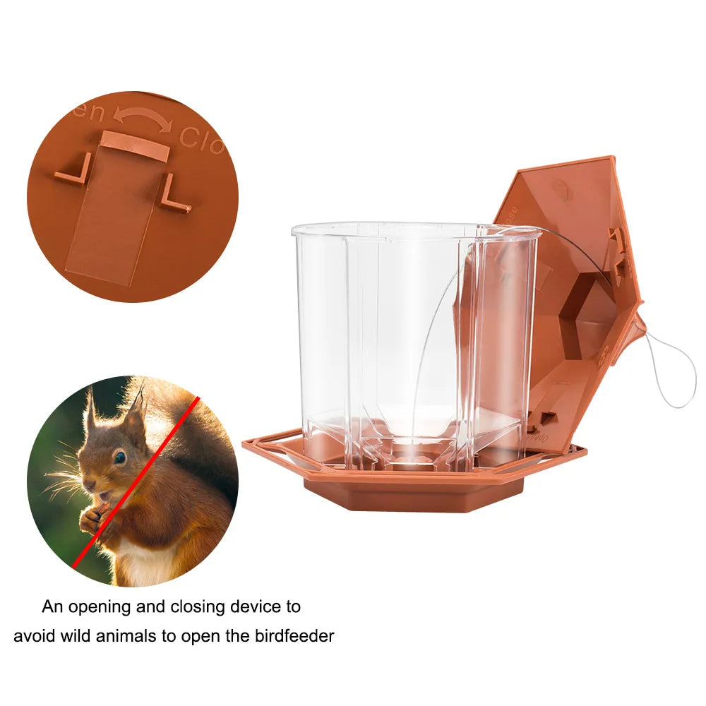 Automatic HexaView™ Garden Bird Feeder